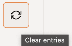 Clear entries
